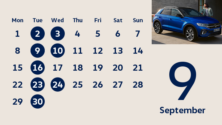 9月定休日のお知らせ